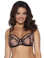 Dámska podprsenka Wild black 2030 Čierna s hnedým vzorom - Ava