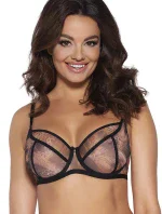 Dámska podprsenka Wild black 2030 Čierna s hnedým vzorom - Ava