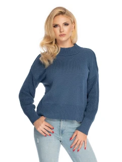 Dámsky sveter 70035 Jeans modrá - PeeKaBoo
