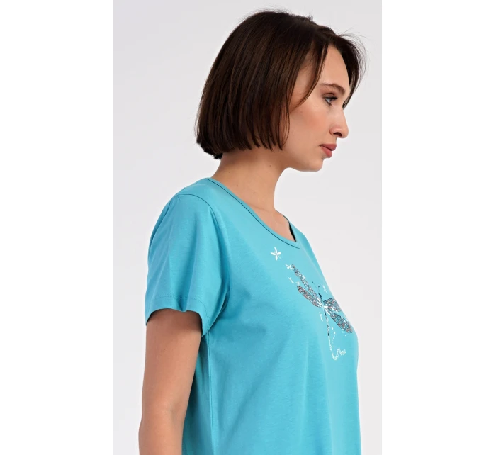 Dámske domáce šaty s krátkymi rukávmi Vanda Dámske domáce šaty s krátkymi rukávmi Vanda