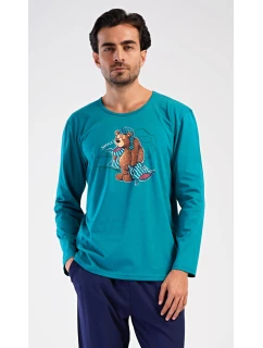 Pánské pyžamo dlouhé Méďa model 21773758 - Vienetta MAN