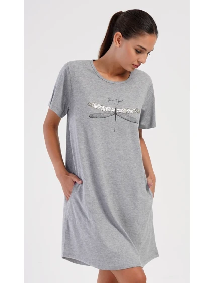 Dámske domáce šaty s krátkymi rukávmi Dragonfly