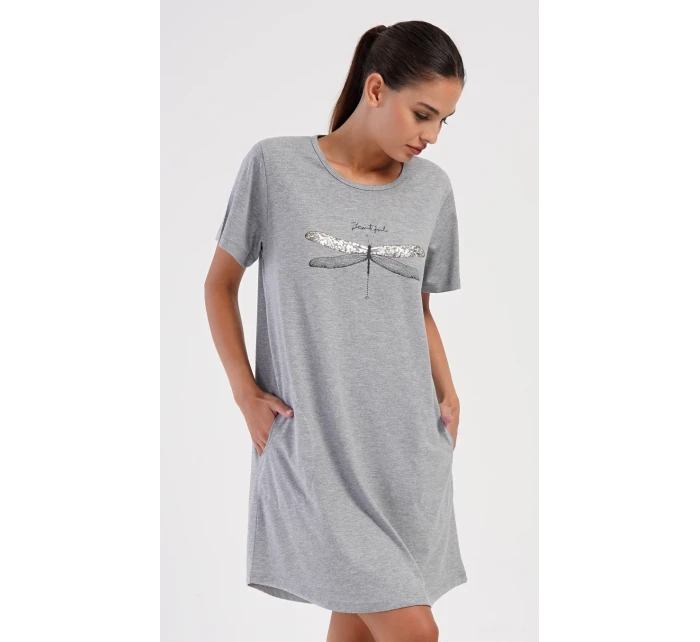 Dámske domáce šaty s krátkymi rukávmi Dragonfly