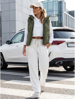 Dámská prošívaná vesta zelená Dstreet model 21990688 - FashionStreet