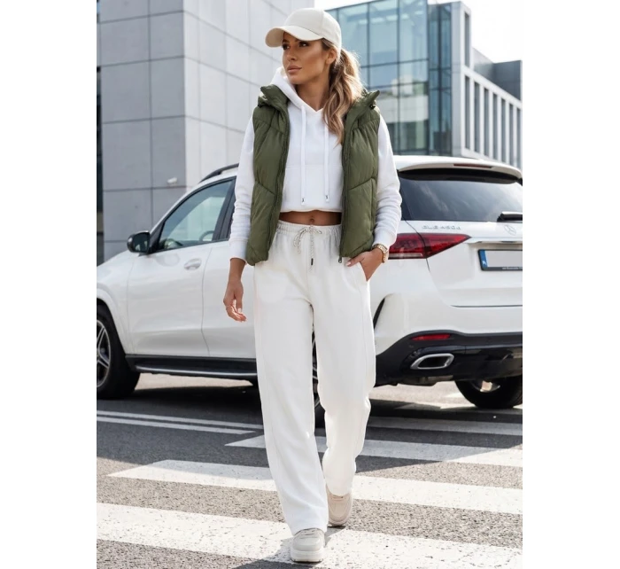 Dámská prošívaná vesta zelená Dstreet model 21990688 - FashionStreet