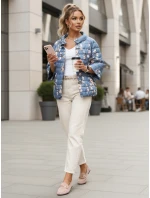 kurtka damska pikowana niebieska model 22016698 - FashionStreet