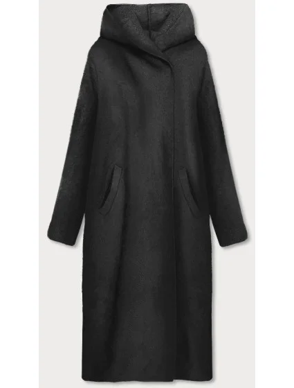 Dlouhý černý přehoz přes oblečení s kapucí model 17556144 - S'WEST