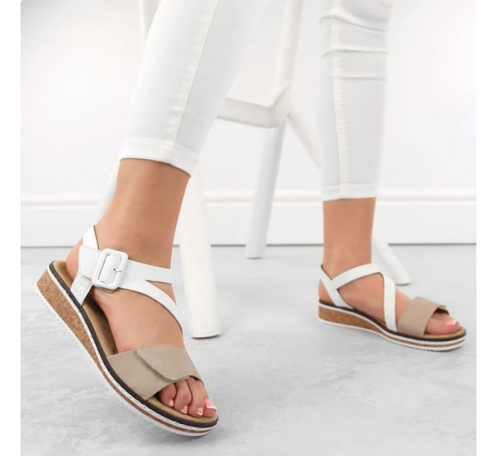 Pohodlné kombinované sandále Rieker W RKR678