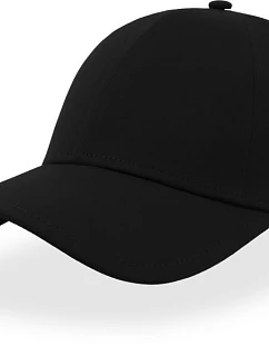 6 panelová polyesterová elastická kšiltovka black model 22478871 - Atlantis Headwear