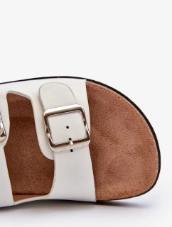 Dámske papuče s prackami White Oliena