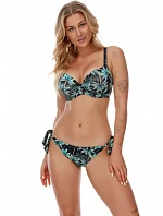 Dámsky spodný diel plaviek Negros čierno / zelené - LupoLine