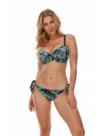 Dámsky spodný diel plaviek Negros čierno / zelené - LupoLine