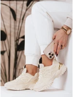 Dámské tenisky beige Dstreet model 21972444 - FashionStreet