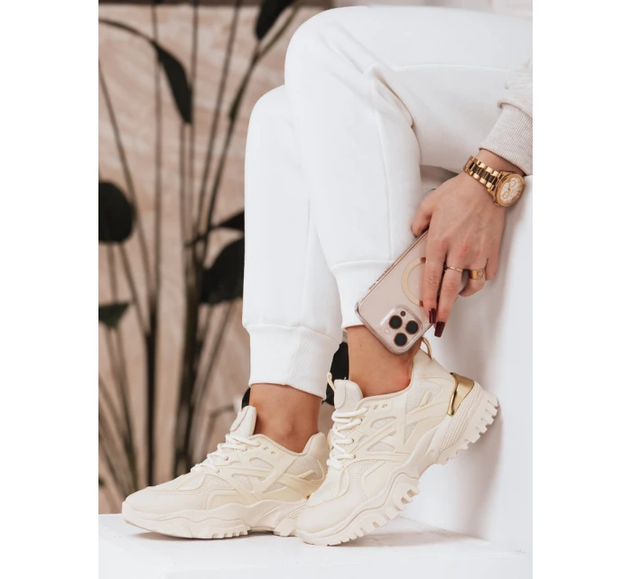 Dámské tenisky beige Dstreet model 21972444 - FashionStreet