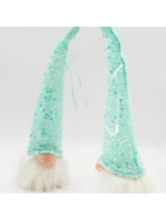 DEKORATÍVNE VIEDOL SANTA CLAUS 25CM MODRÁ