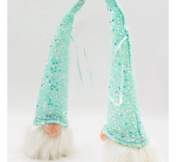 DEKORATÍVNE VIEDOL SANTA CLAUS 25CM MODRÁ