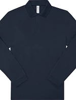 B&C My Polo 180 LSL Piqué – polo s dlhým rukávom 01.U425 tmavomodrá