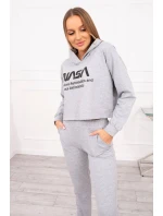 Šedá sada s potlačou