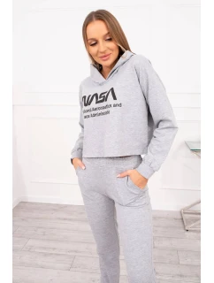 Šedá sada s potlačou