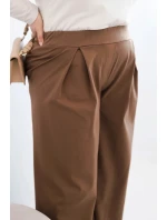 Dámské kalhoty Plus Size s širokými nohavicemi a model 21911618 - K-Fashion