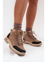 Dámské Trekingové Boty Big Star model 21705988 Béžové - Big Star Shoes Dámské Trekingové Boty Big Star model 21705988 Béžové - Big Star Shoes