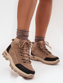 Buty Trekkingowe Damskie Big Star SS274095 Beżowe