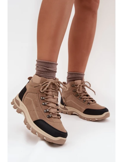 Dámské Trekingové Boty Big Star model 21705988 Béžové - Big Star Shoes Dámské Trekingové Boty Big Star model 21705988 Béžové - Big Star Shoes