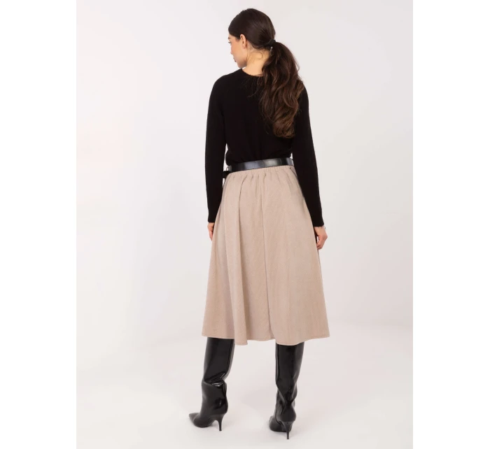 Spódnica IT SD model 21791043 beżowy - FPrice Spódnica IT SD model 21791043 beżowy - FPrice