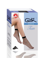 Sieťované ponožky kabaretky Gatta Tan nr 2