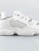 Biele dámske šnurovacie tenisky "sneakers" (172)
