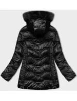 Černá zimní bunda s odepínací kapucí model 21246719 - S'WEST