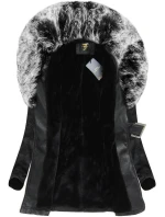 kabát z ekologické kůže s límcem model 21719182 - Libland