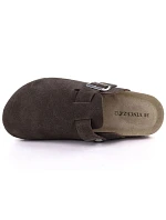 Skórzane damskie brązowe model 22086920 - VINCEZA