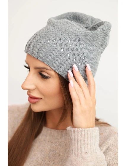 Čepice s rolováním Magda K293 camel