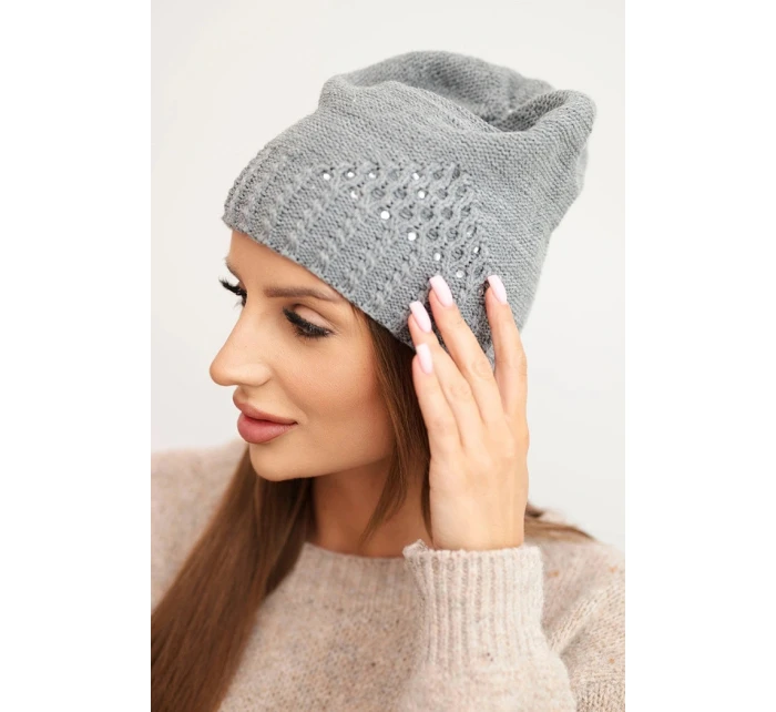 Čepice s rolováním Magda K293 camel