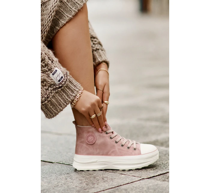 Zateplené Dámské Tenisky Na Platformě Big Star model 21676727 Růžové - Big Star Shoes