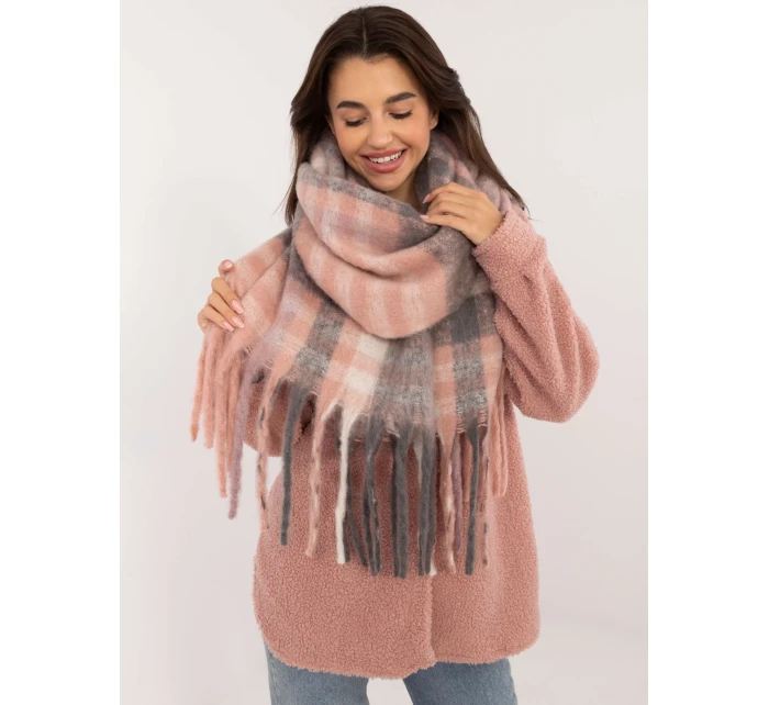 Šál AT SZ 231301.49 sivo-ružový Šál AT SZ 231301.49 sivo-ružový