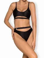 Krásne dvojdielne plavky Miamelle čierna - Obsessive