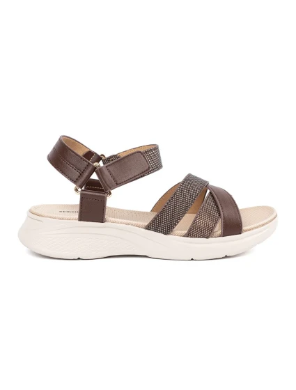 Vynikajúce hnedé sandále na platforme pre ženy Vynikajúce hnedé sandále na platforme pre ženy