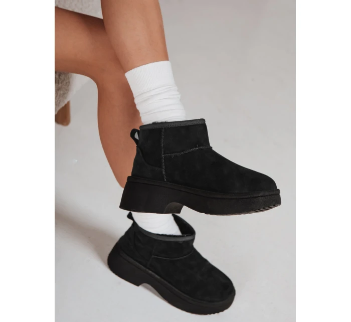 Dámské sněhule s podrážkou černé Dstreet model 21994468 - FashionStreet