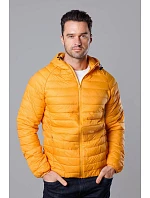 Pánská prošívaná bunda v barvě s kapucí model 18345094 - J.STYLE Pánská prošívaná bunda v barvě s kapucí model 18345094 - J.STYLE