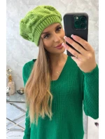 Dámská čepice Sofia model 18752195 pistácie - K-Fashion Dámská čepice Sofia model 18752195 pistácie - K-Fashion