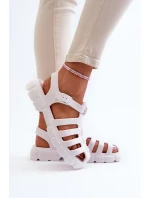 Dámské pěnové sandály bílé model 21654487 - Boto