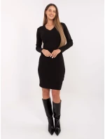 Sukienka RV SK model 21768564 czarny - FPrice Sukienka RV SK model 21768564 czarny - FPrice