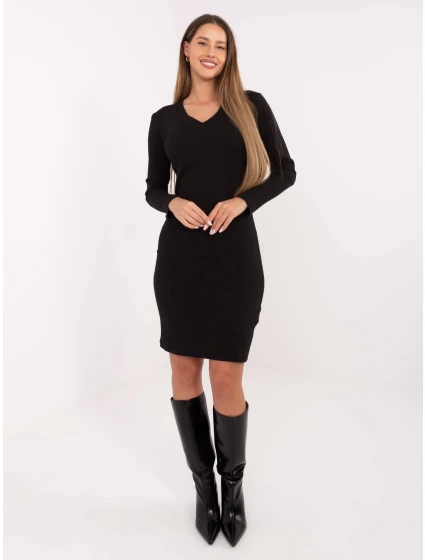 Sukienka RV SK model 21768564 czarny - FPrice Sukienka RV SK model 21768564 czarny - FPrice