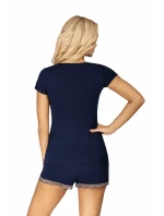 Pyžamo Clara 1/2 tmavo modré - Donna