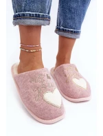 Dámské klasické zateplené pantofle Pink Mabira Dámské klasické zateplené pantofle Pink Mabira