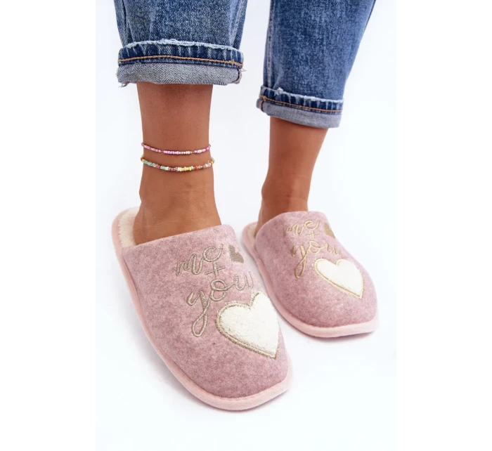 Dámské klasické zateplené pantofle Pink Mabira Dámské klasické zateplené pantofle Pink Mabira