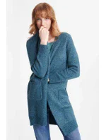Dámský svetr model 19344918 modrý - Greenpoint Dámský svetr model 19344918 modrý - Greenpoint