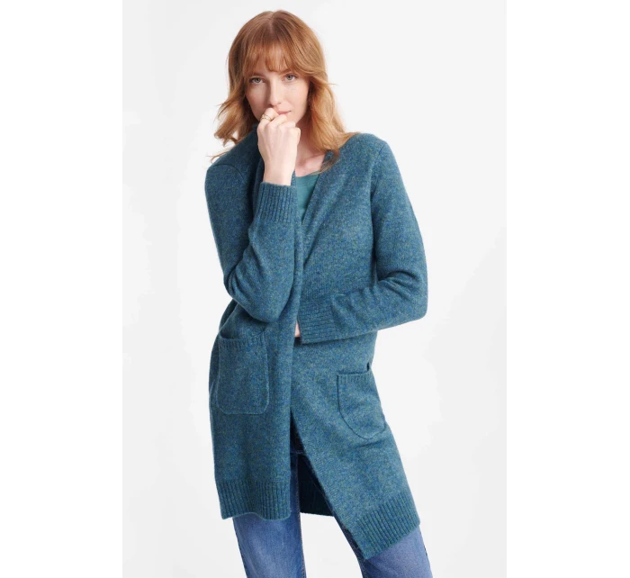 Dámský svetr model 19344918 modrý - Greenpoint Dámský svetr model 19344918 modrý - Greenpoint